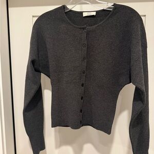 Wilfred Charcoal Cardigan Sweater
